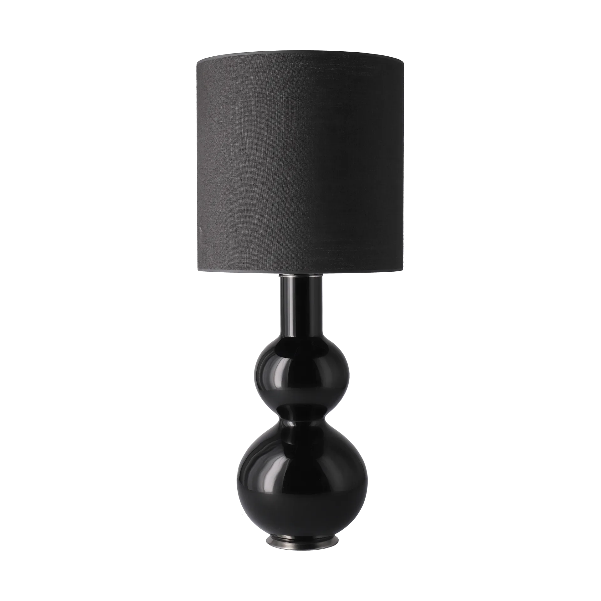 Augusta table lamp black lamp base, Lino Negro M Flavia Lamps
