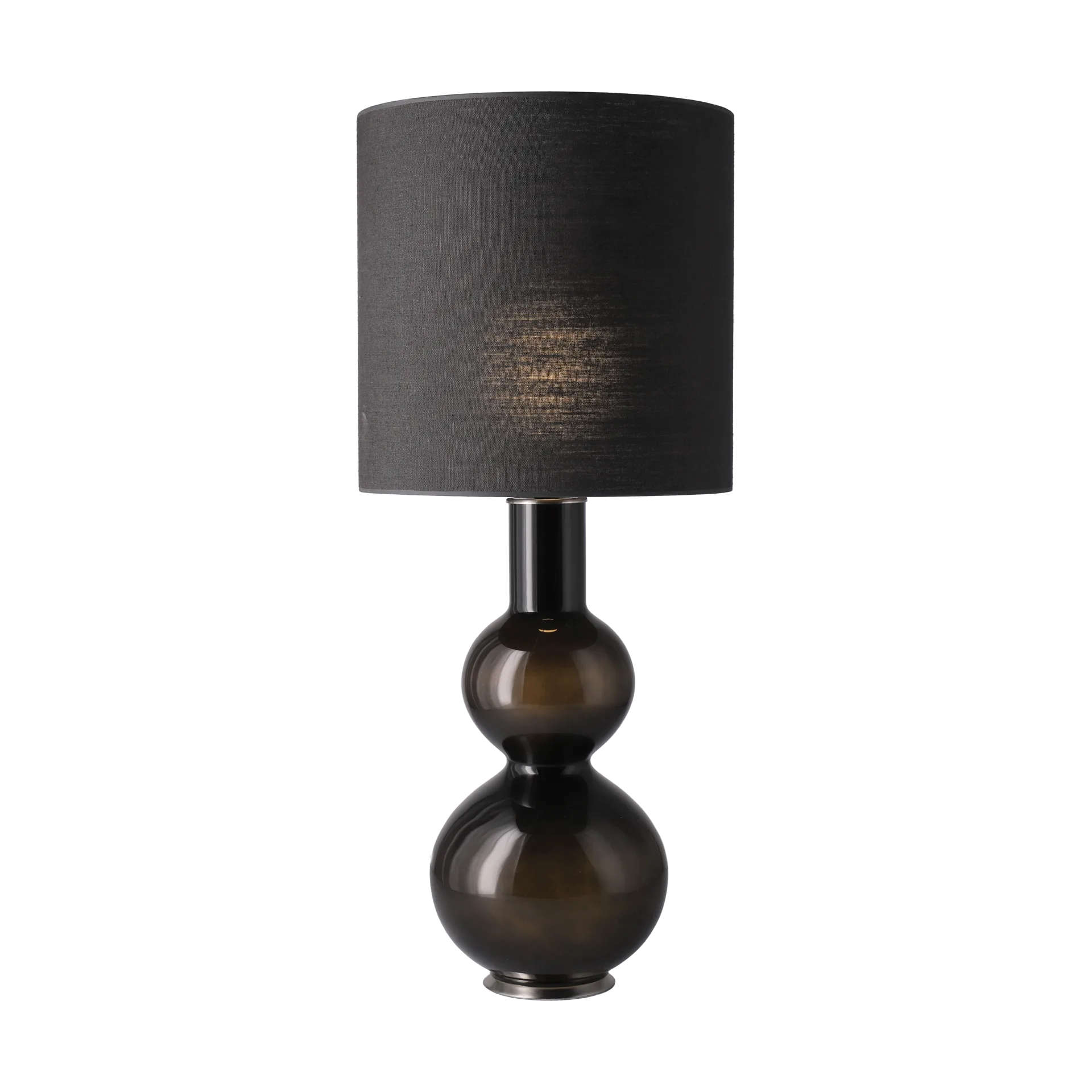 Augusta table lamp black lamp base, Lino Negro M Flavia Lamps