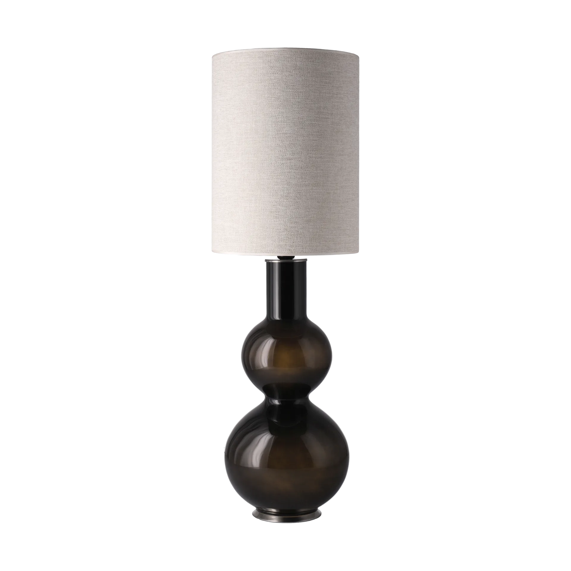 Augusta table lamp black lamp base, London Beige L Flavia Lamps