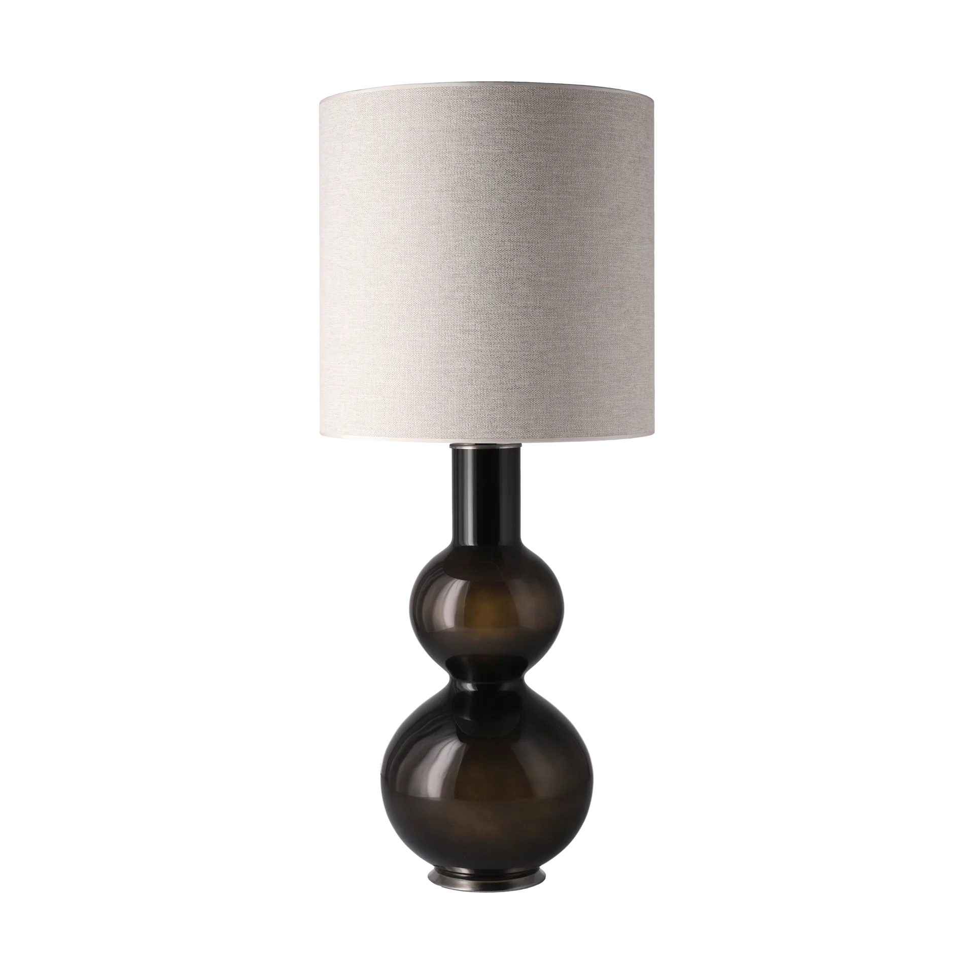 Augusta table lamp black lamp base, London Beige M Flavia Lamps