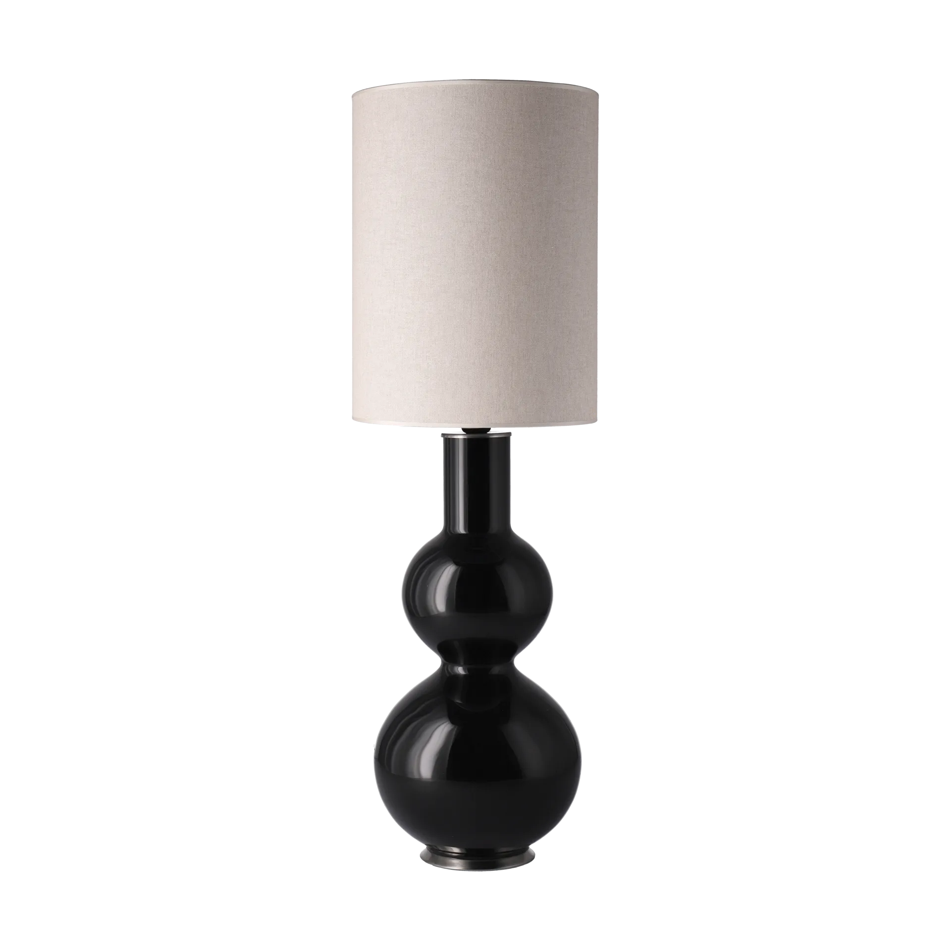 Augusta table lamp black lamp base, Milano Tostado L Flavia Lamps