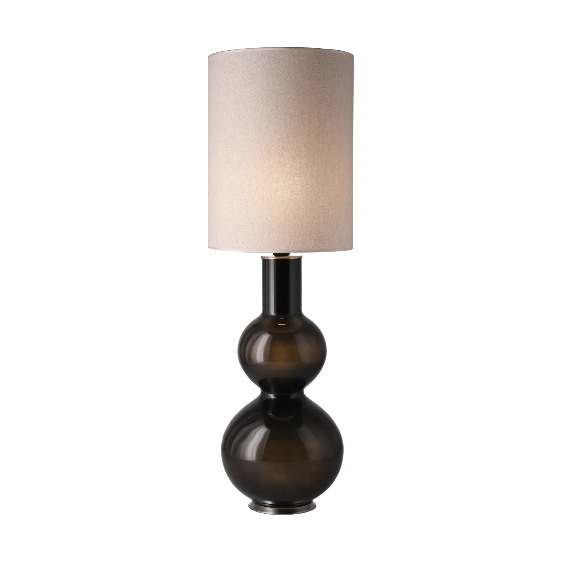 Augusta table lamp black lamp base, Milano Tostado L Flavia Lamps