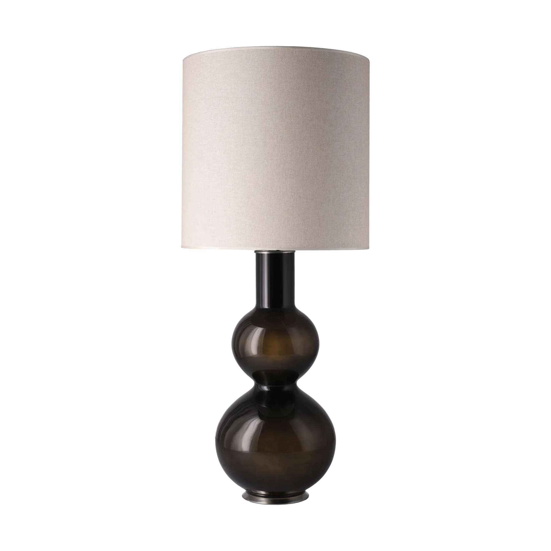 Augusta table lamp black lamp base, Milano Tostado M Flavia Lamps