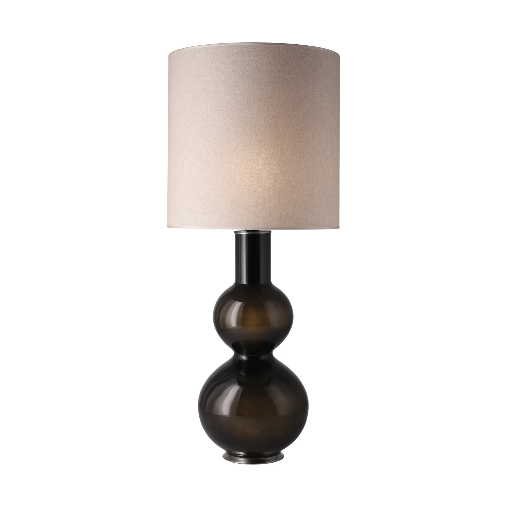 Augusta table lamp black lamp base, Milano Tostado M Flavia Lamps