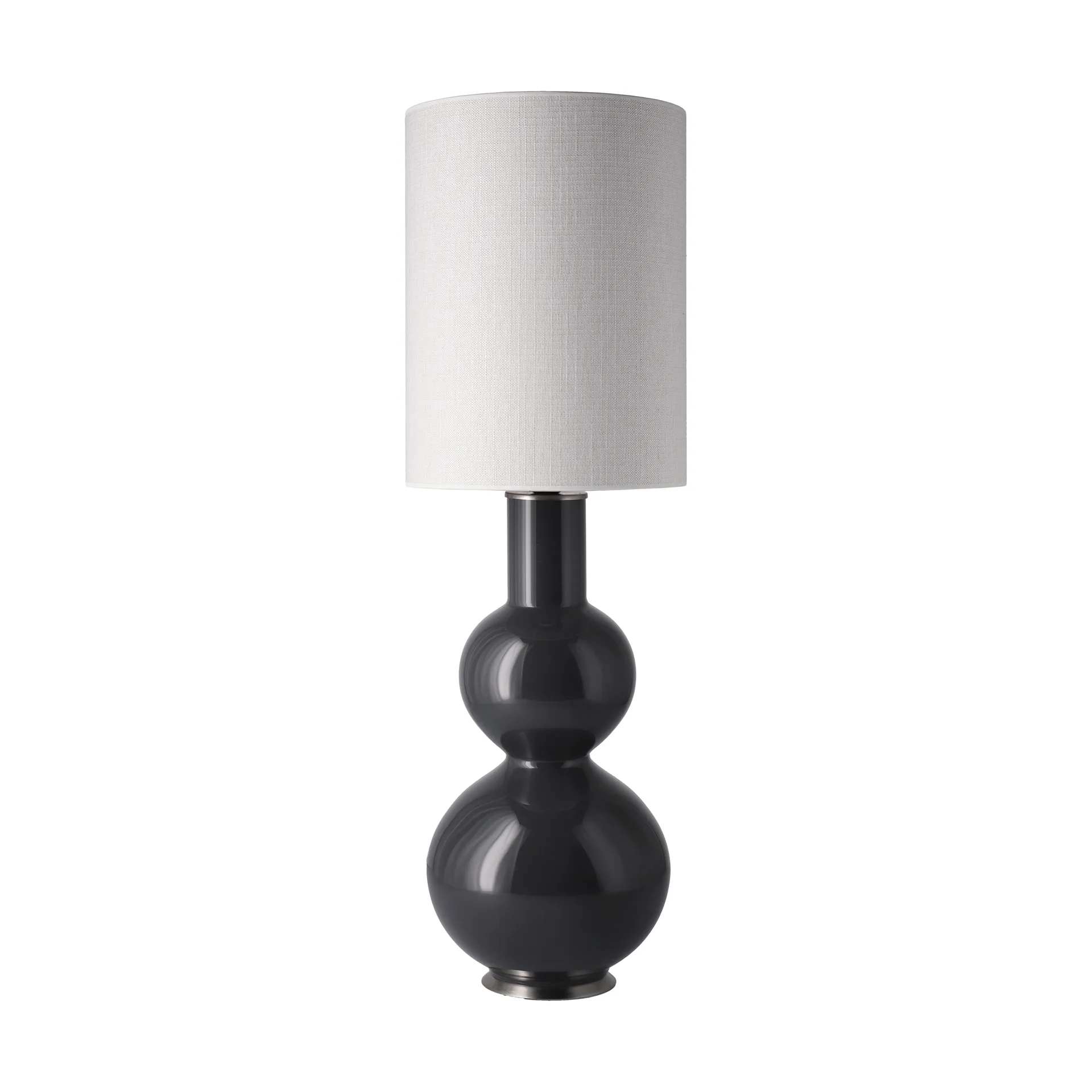 Augusta table lamp grey lamp base, Babel Beige L Flavia Lamps