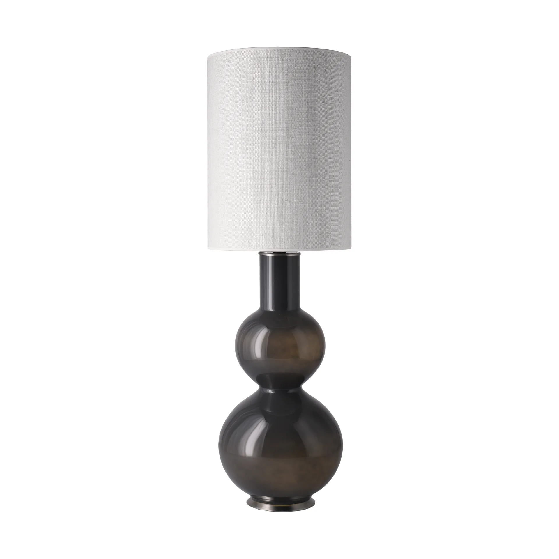 Augusta table lamp grey lamp base, Babel Beige L Flavia Lamps