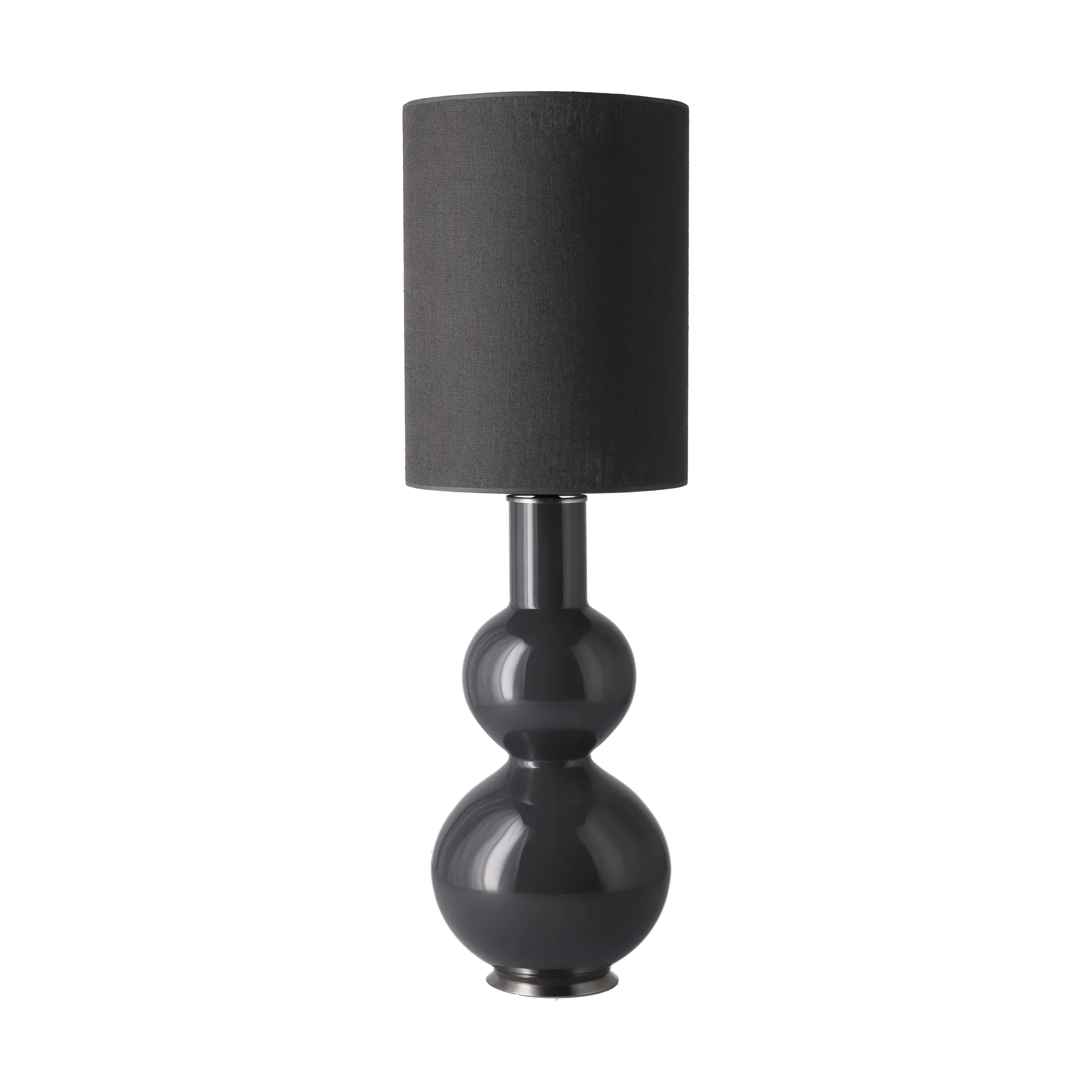 Augusta table lamp grey lamp base, Lino Negro L Flavia Lamps