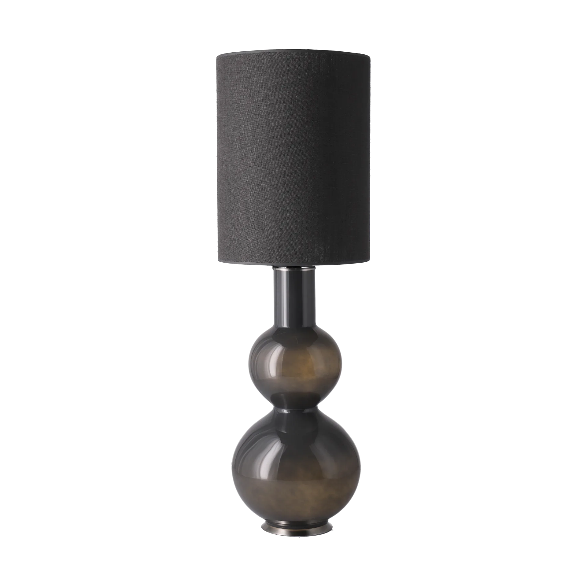 Augusta table lamp grey lamp base, Lino Negro L Flavia Lamps