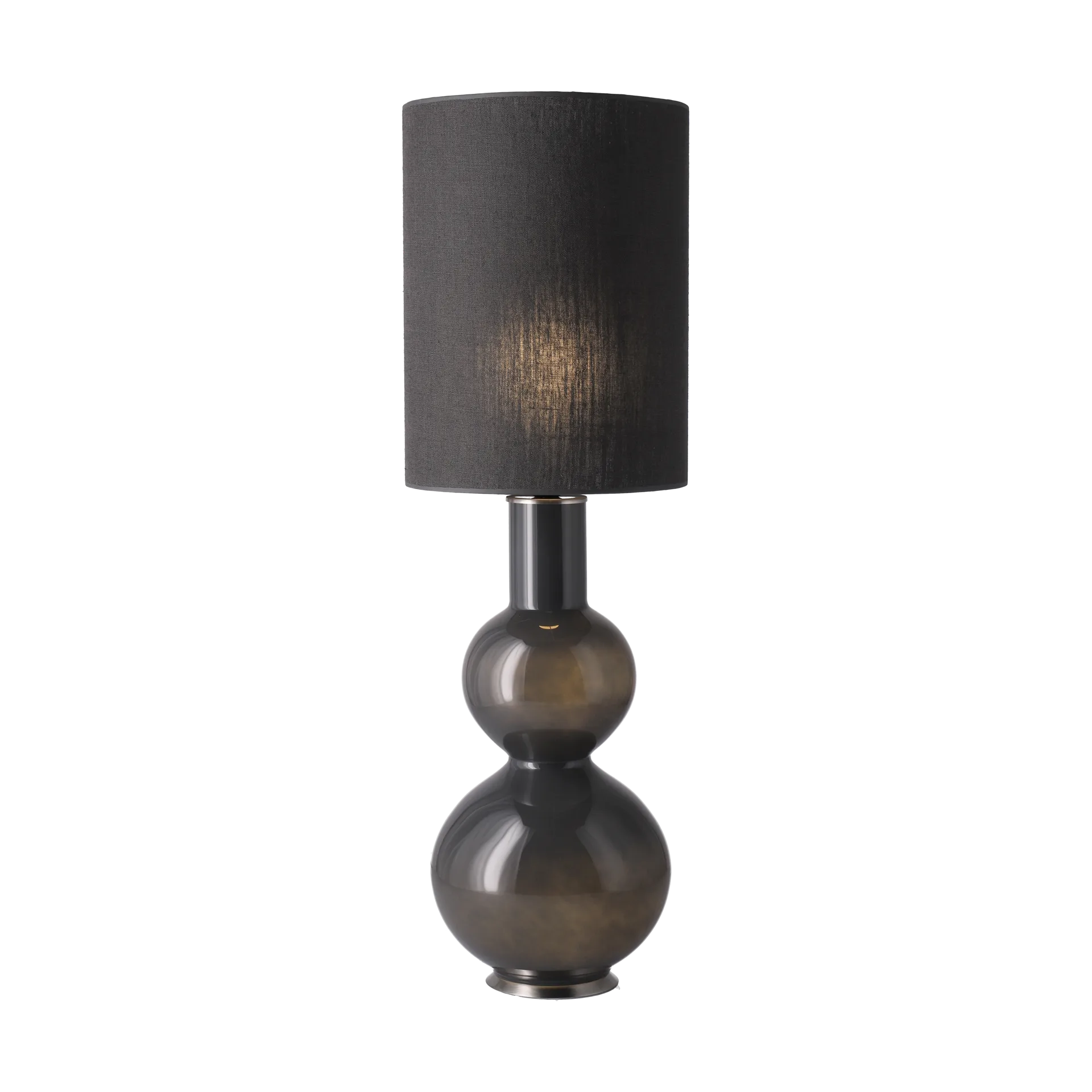 Augusta table lamp grey lamp base, Lino Negro L Flavia Lamps