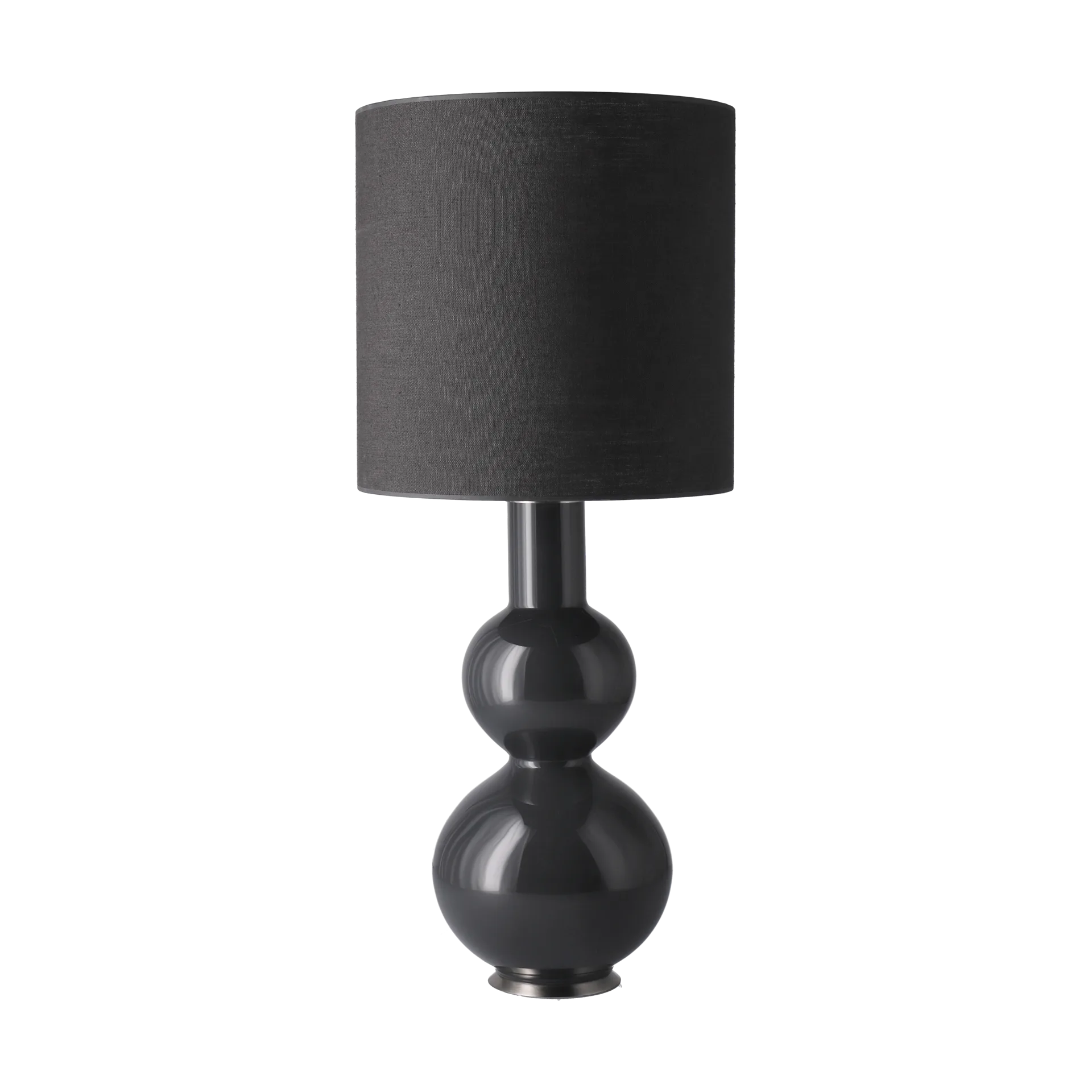 Augusta table lamp grey lamp base, Lino Negro M Flavia Lamps