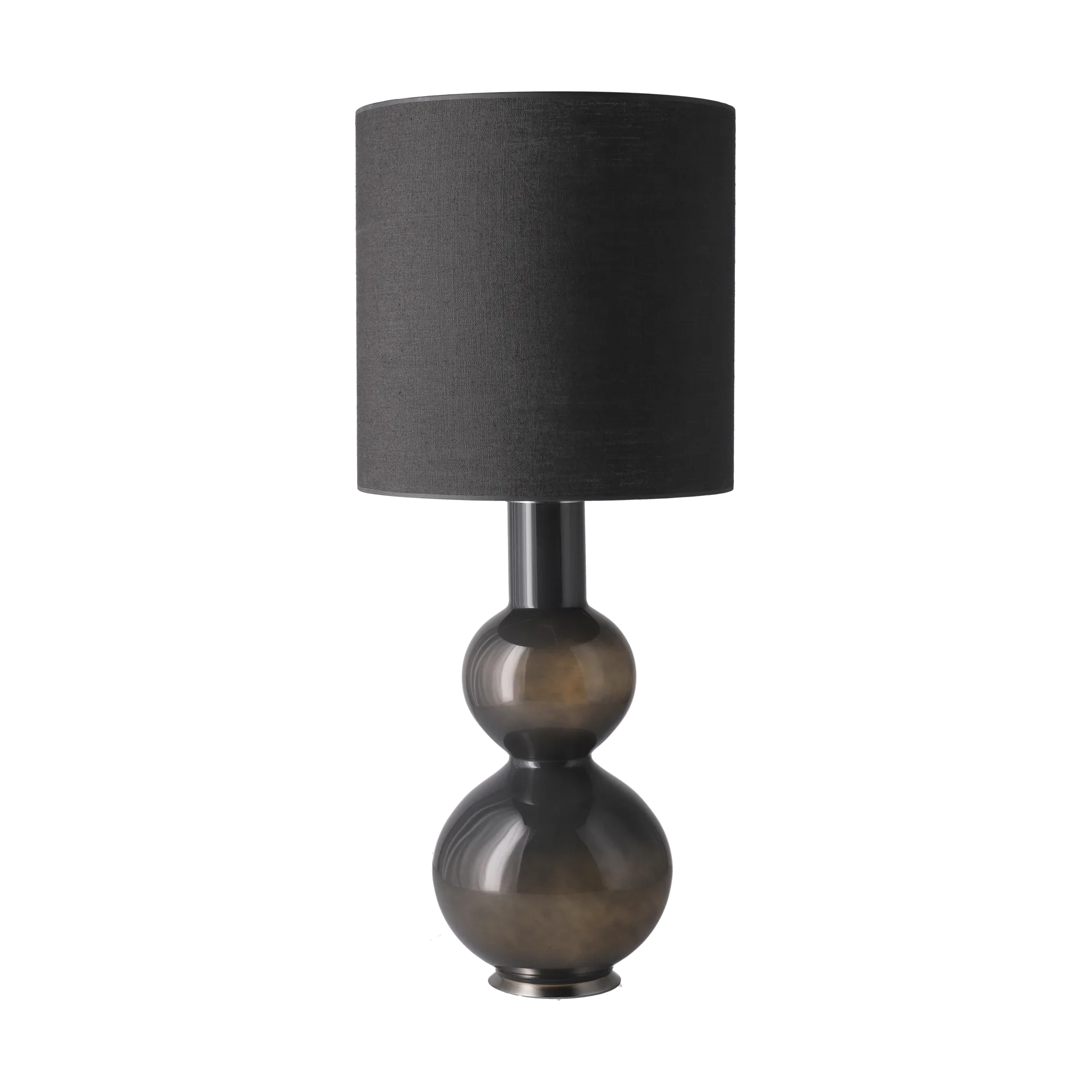Augusta table lamp grey lamp base, Lino Negro M Flavia Lamps