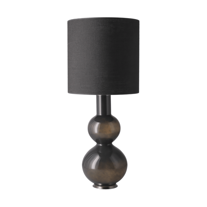 Augusta table lamp grey lamp base, Lino Negro M Flavia Lamps