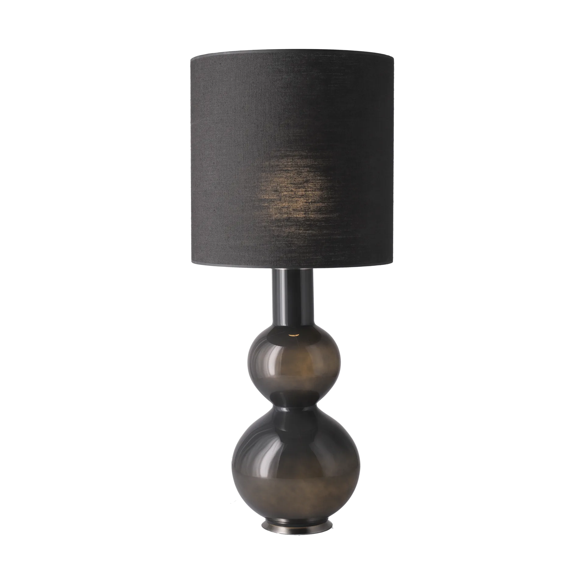 Augusta table lamp grey lamp base, Lino Negro M Flavia Lamps