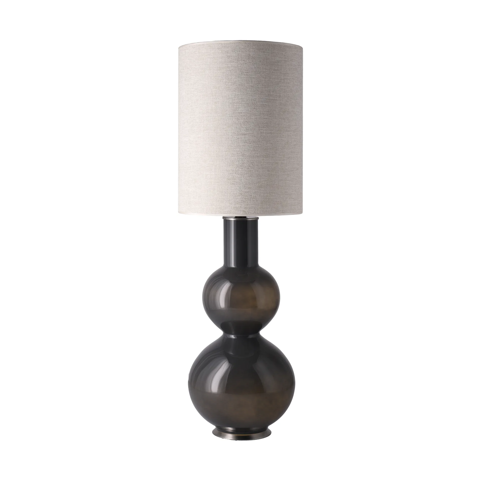 Augusta table lamp grey lamp base, London Beige L Flavia Lamps