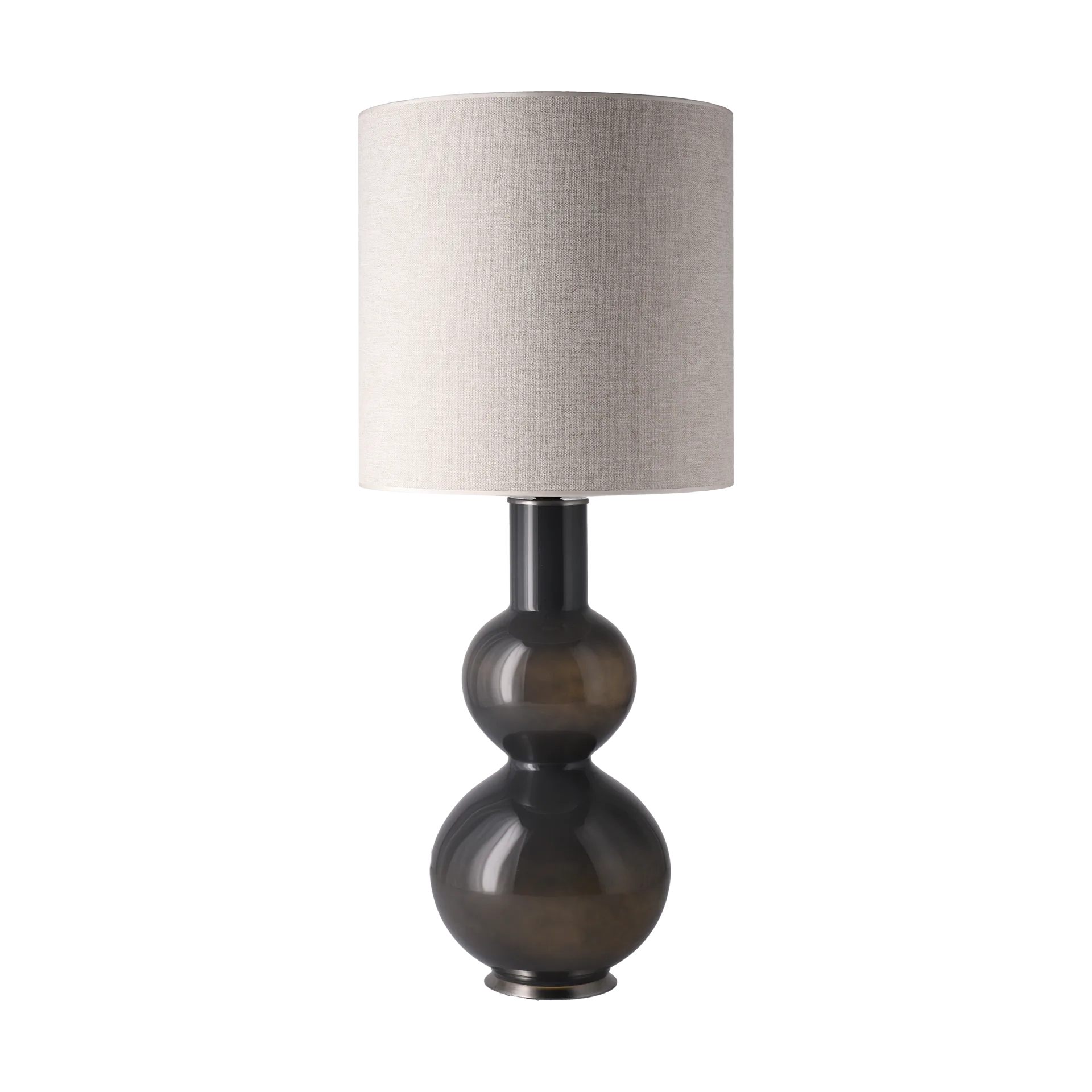 Augusta table lamp grey lamp base, London Beige M Flavia Lamps