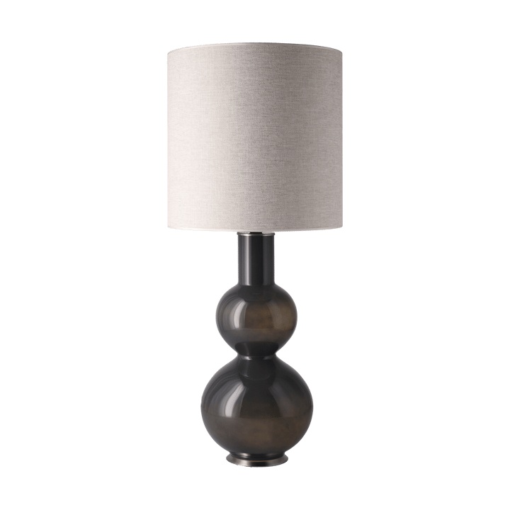 Augusta table lamp grey lamp base, London Beige M Flavia Lamps