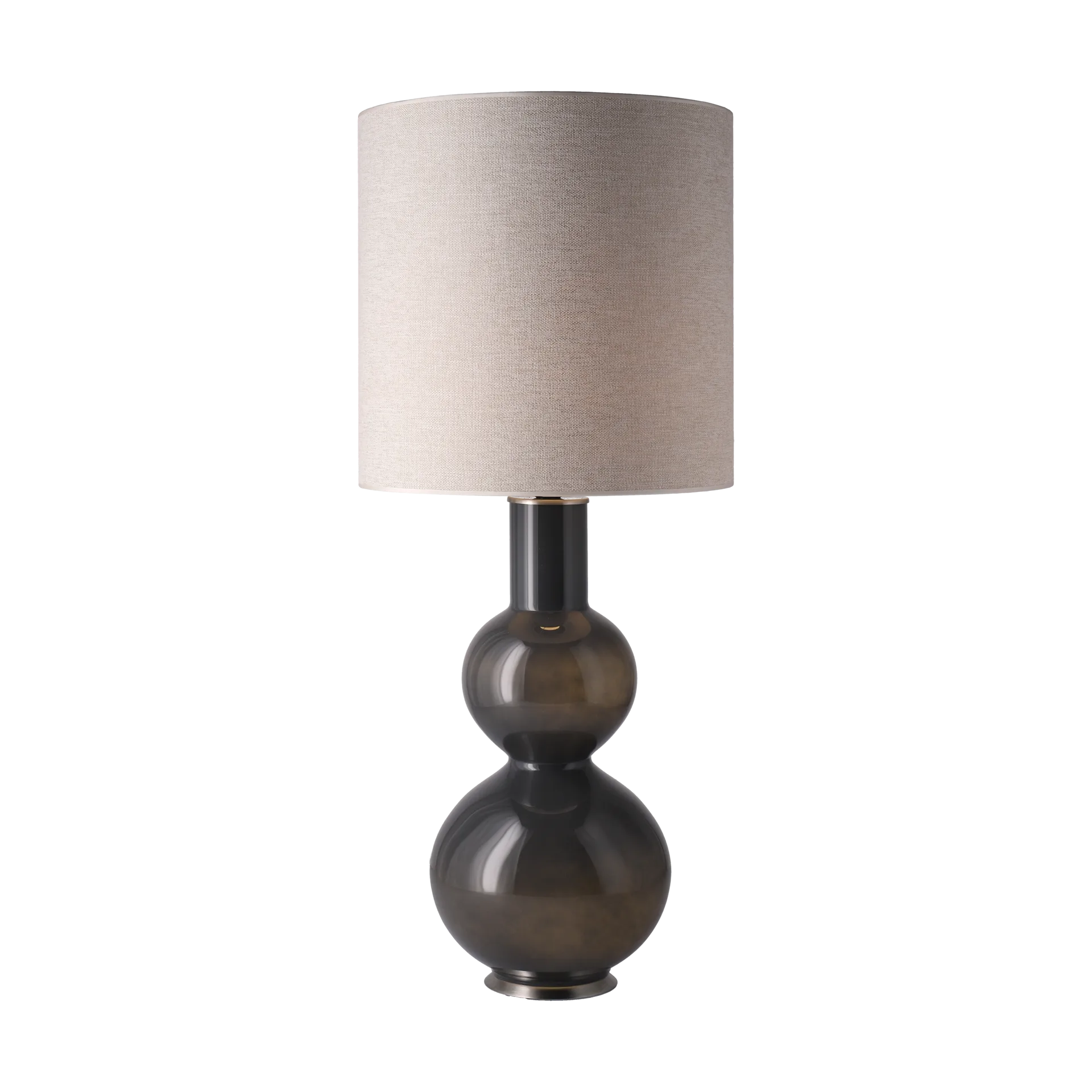 Augusta table lamp grey lamp base, London Beige M Flavia Lamps