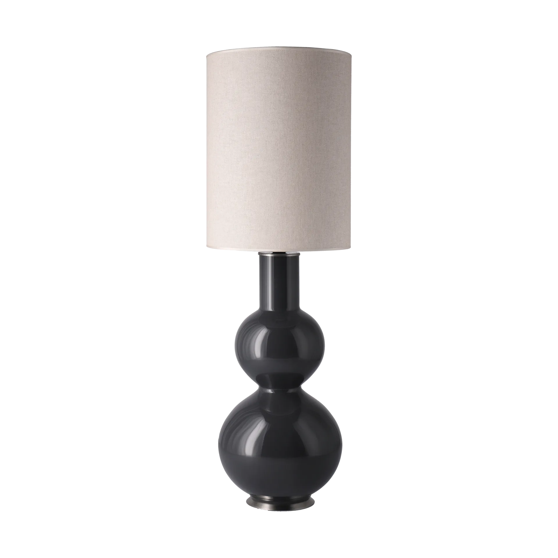 Augusta table lamp grey lamp base, Milano Tostado L Flavia Lamps