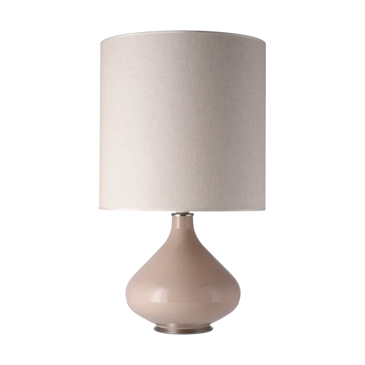 Flavia bordslampa beige lampfot - Milano Tostado M - Flavia Lamps