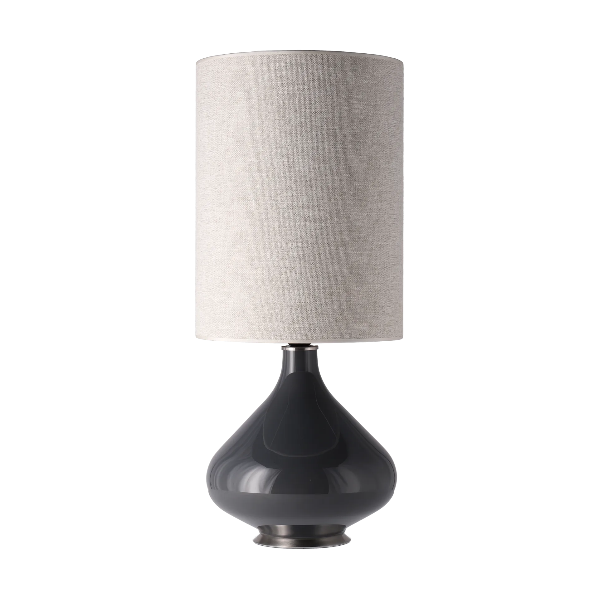 Flavia bordslampa grå lampfot, London Beige L Flavia Lamps