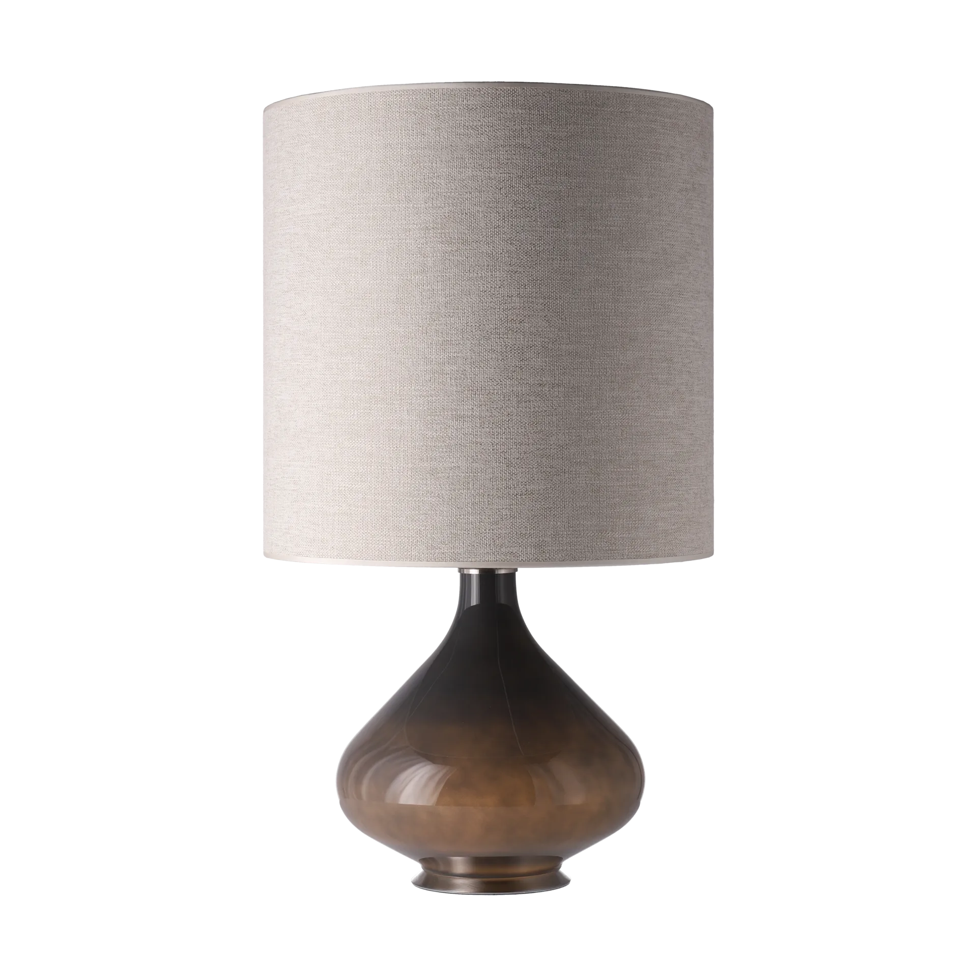 Flavia bordslampa grå lampfot, London Beige M Flavia Lamps