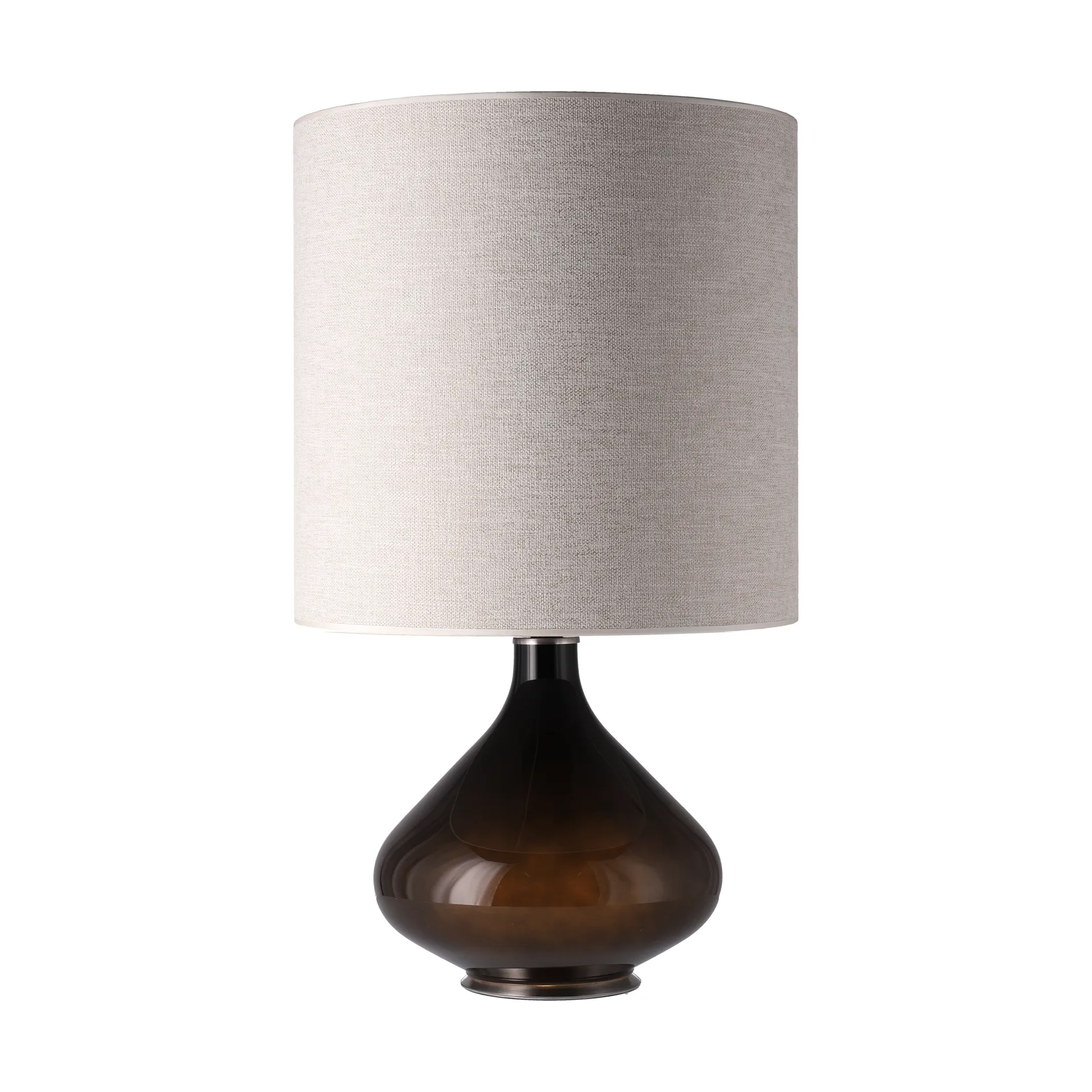 Flavia bordslampa svart lampfot, London Beige M Flavia Lamps