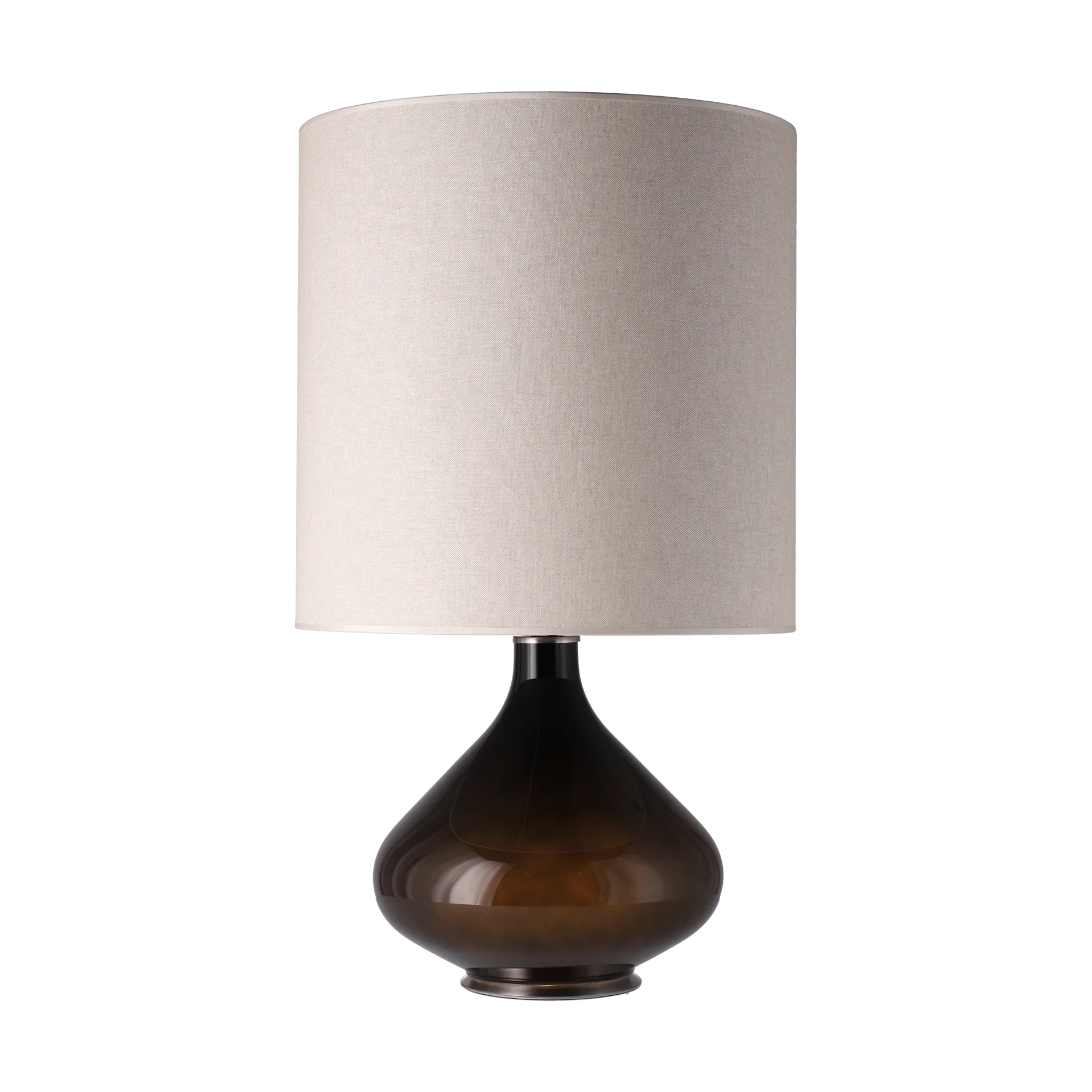 Flavia bordslampa svart lampfot, Milano Tostado M Flavia Lamps