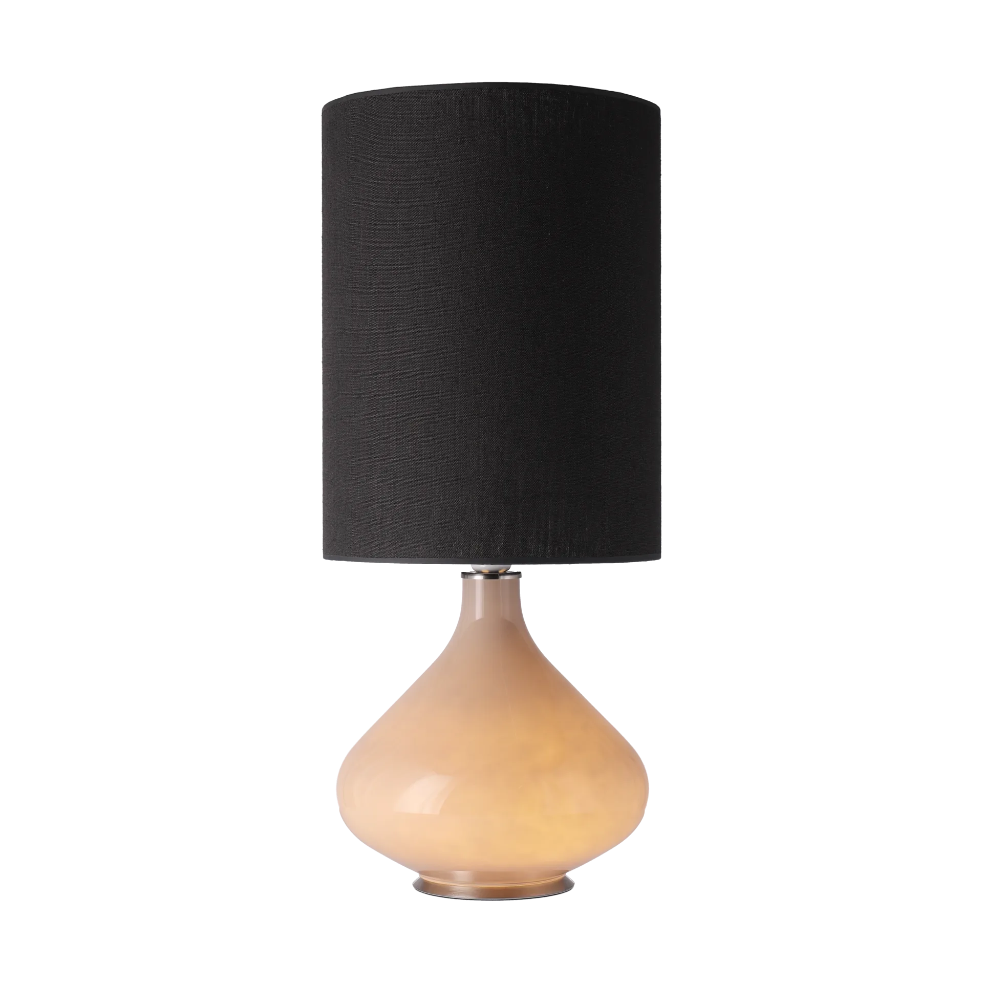 Flavia table lamp beige lamp base, Lino Negro L Flavia Lamps