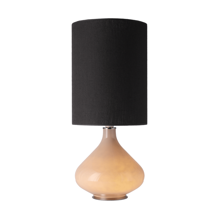 Flavia table lamp beige lamp base, Lino Negro L Flavia Lamps