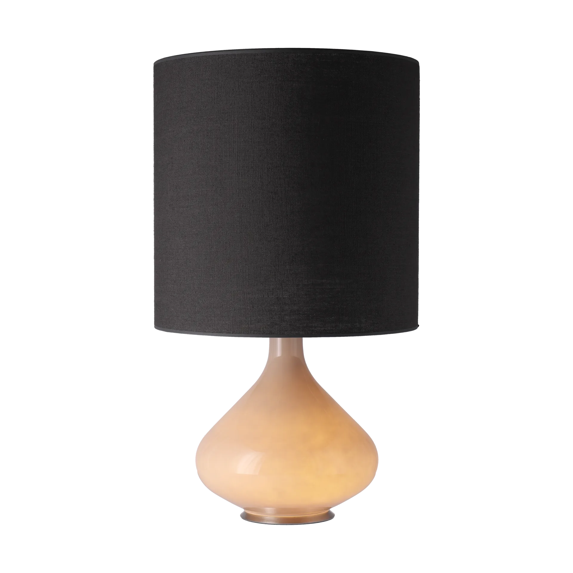 Flavia table lamp beige lamp base, Lino Negro M Flavia Lamps