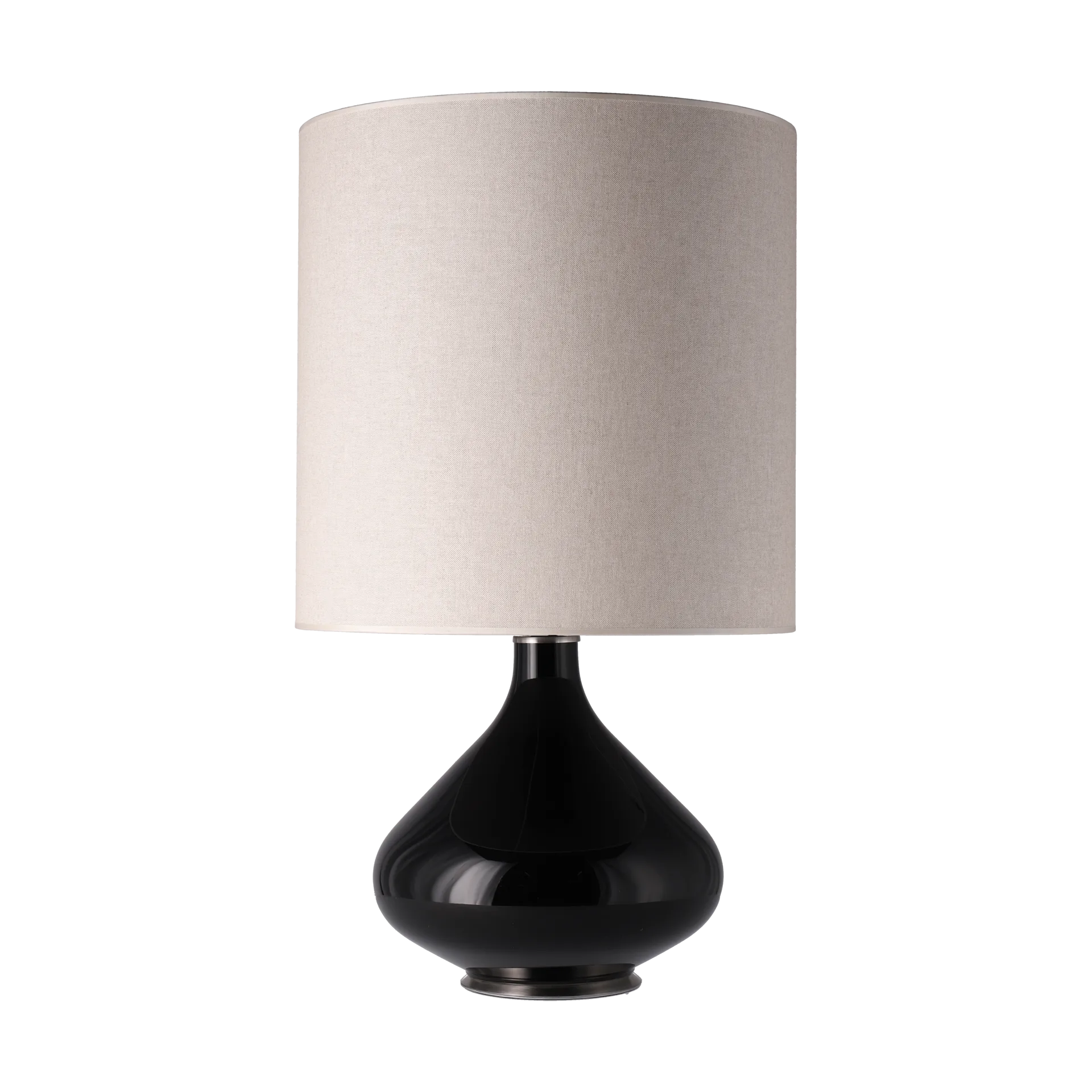 Flavia table lamp black lamp base, Milano Tostado M Flavia Lamps