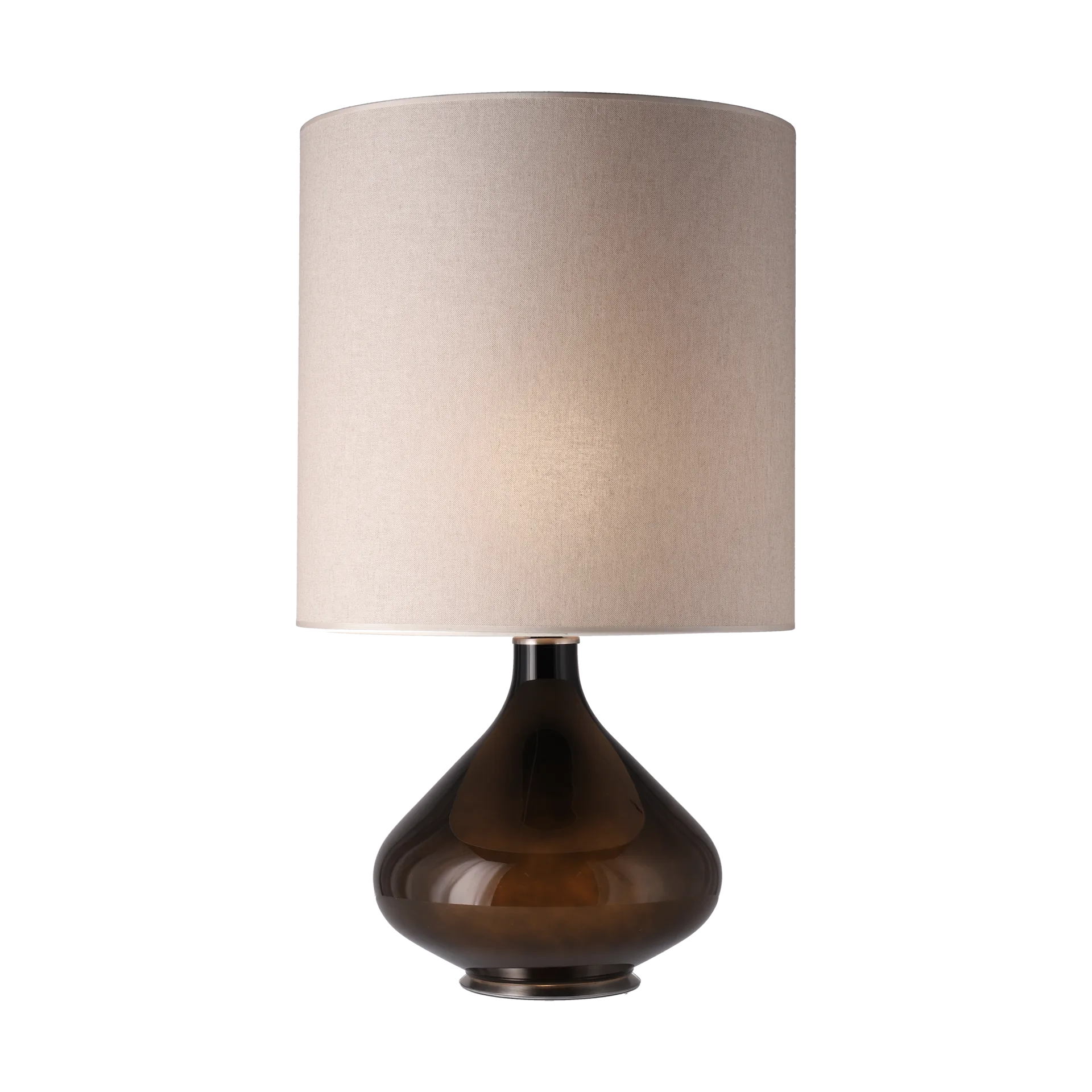Flavia table lamp black lamp base, Milano Tostado M Flavia Lamps