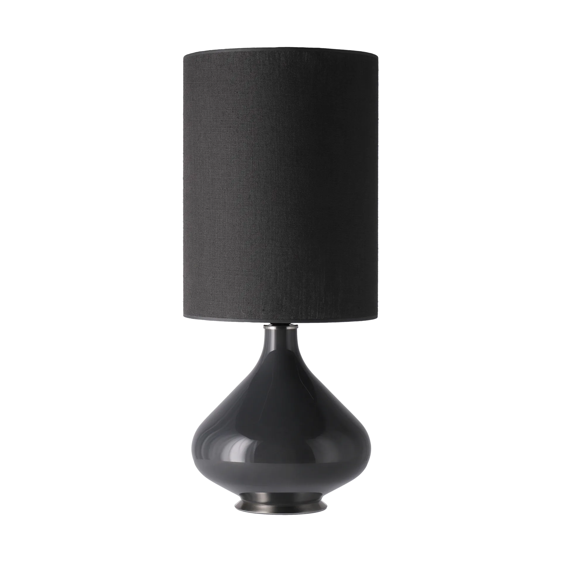 Flavia table lamp grey lamp base, Lino Negro L Flavia Lamps