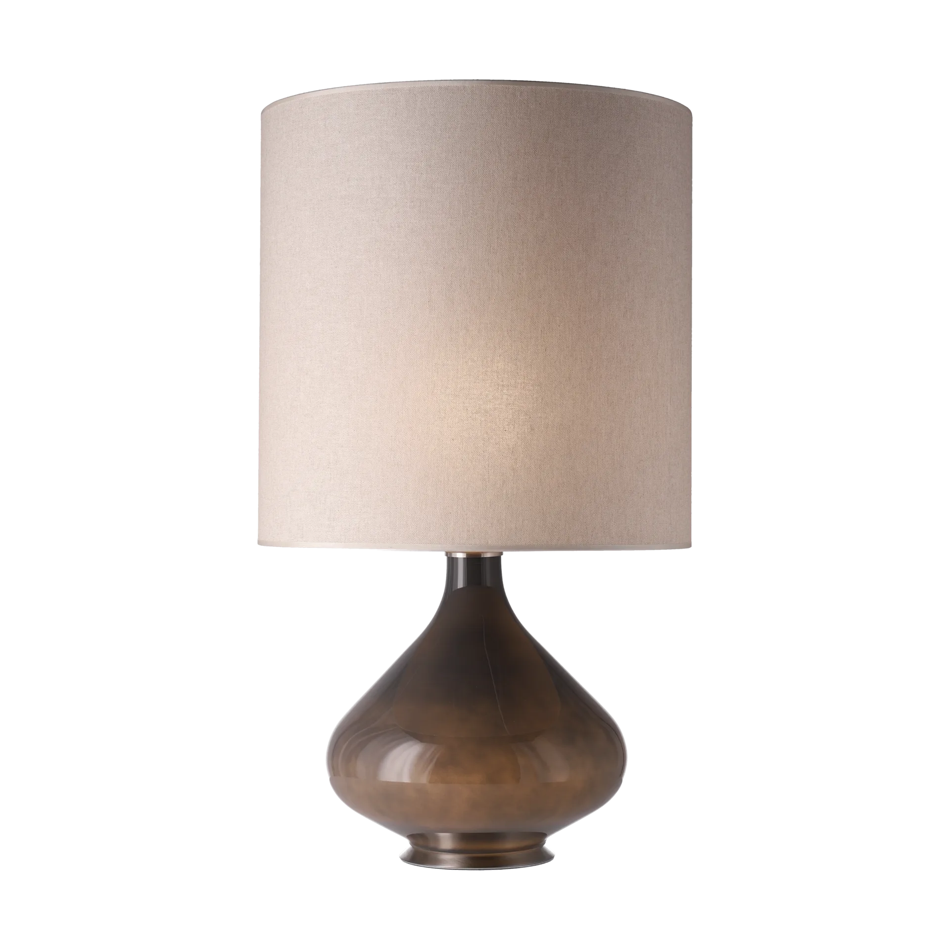 Flavia table lamp grey lamp base, Milano Tostado M Flavia Lamps