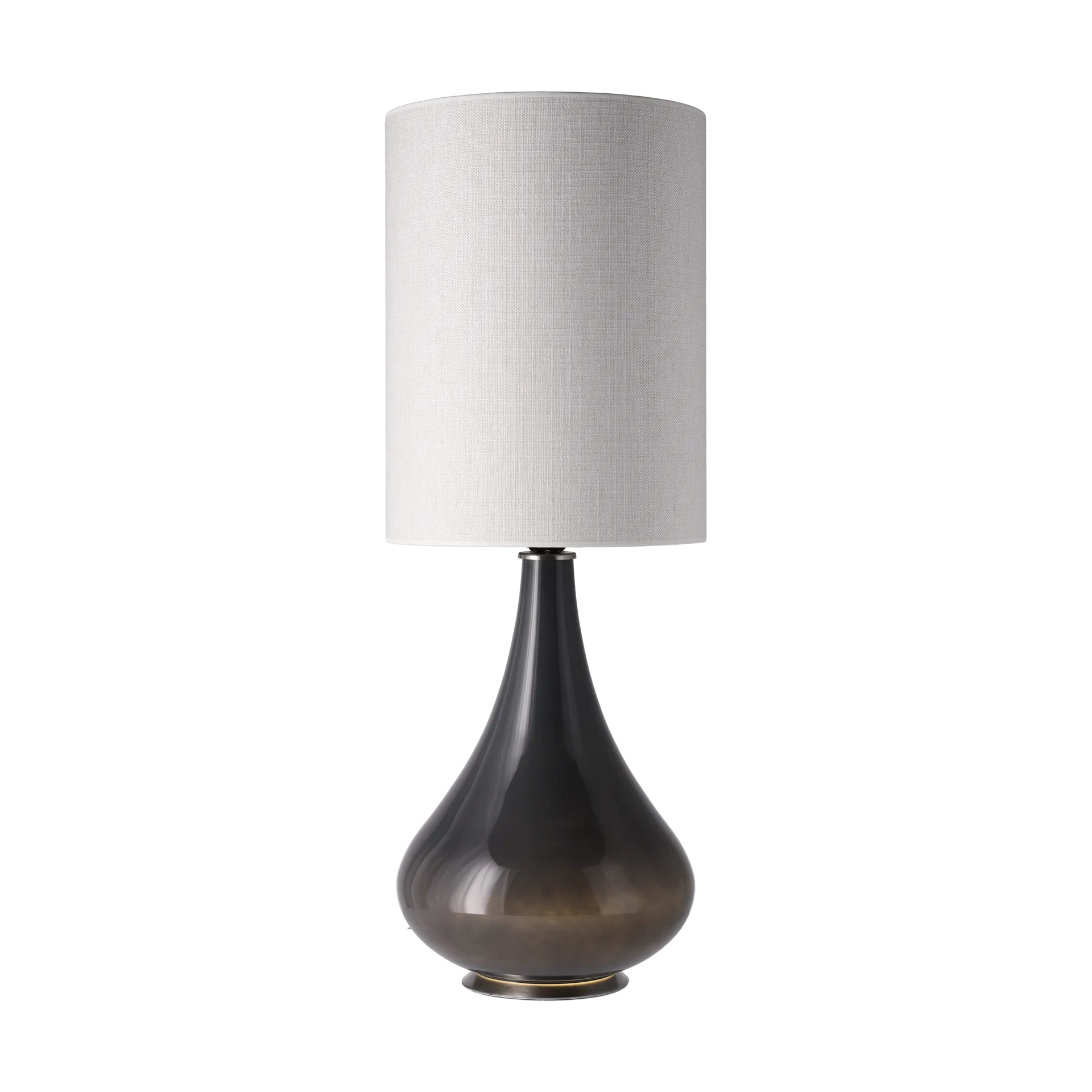 Renata bordslampa grå lampfot, Babel Beige L Flavia Lamps
