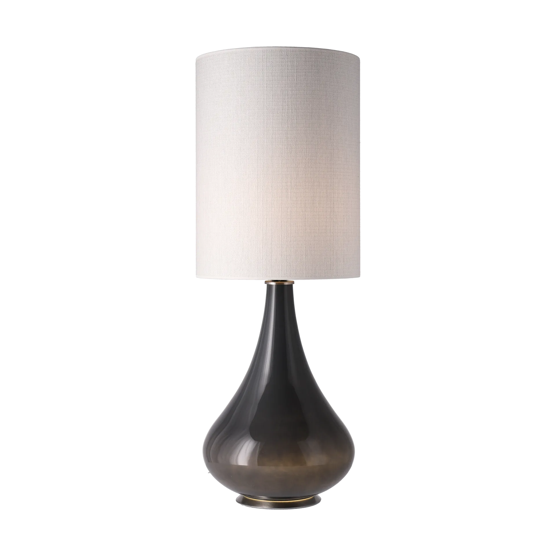 Renata bordslampa grå lampfot, Babel Beige L Flavia Lamps