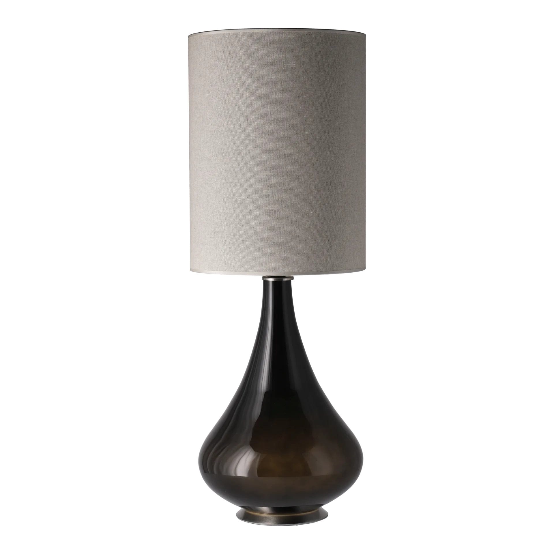 Renata bordslampa svart lampfot, Milano Tostado L Flavia Lamps