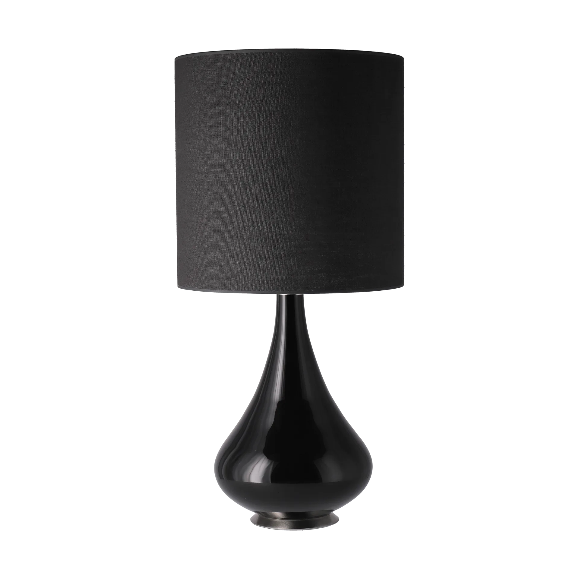 Renata table lamp black lamp base, Lino Negro M Flavia Lamps