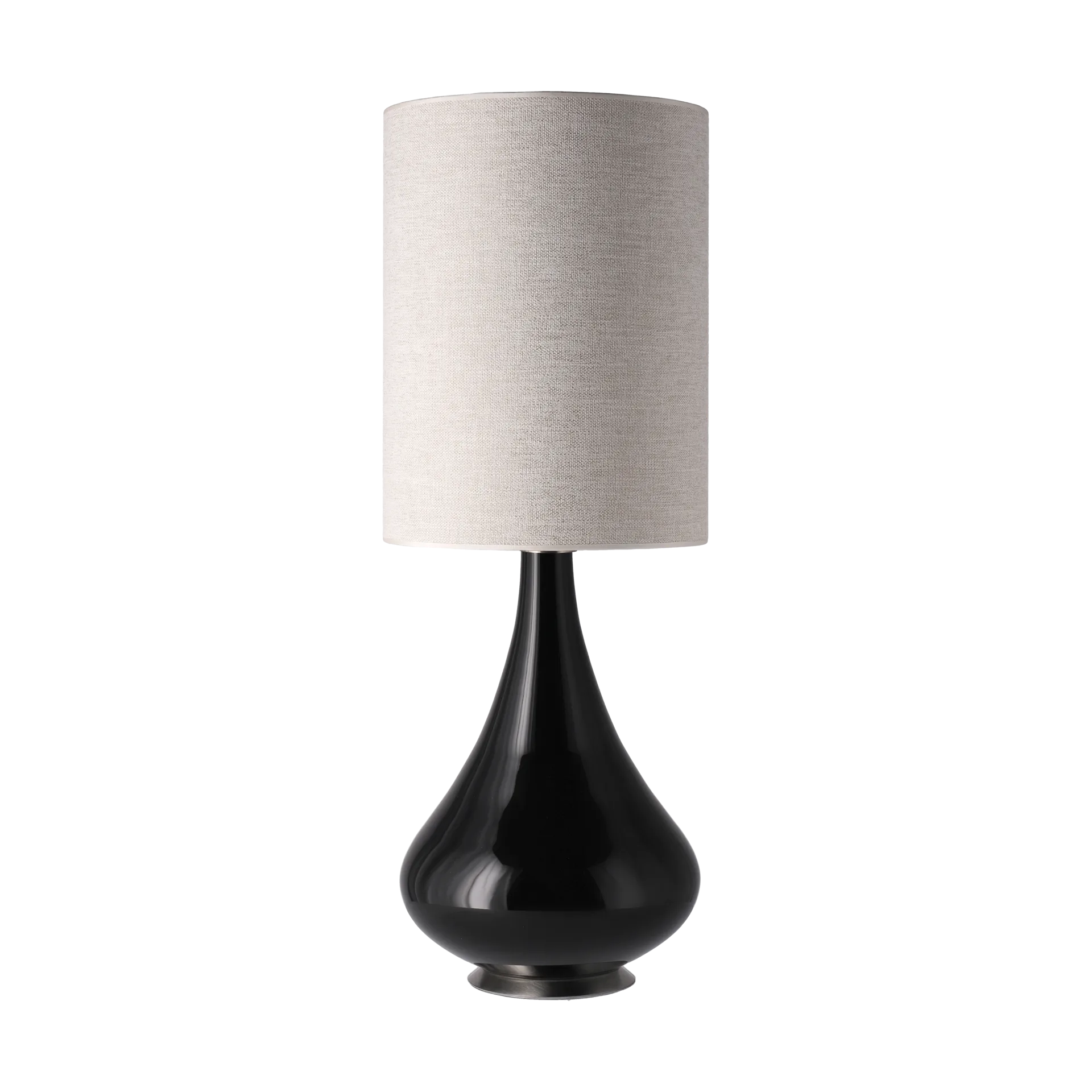 Renata table lamp black lamp base, London Beige L Flavia Lamps