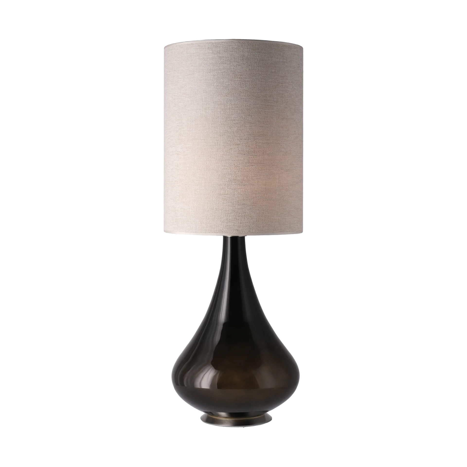 Renata table lamp black lamp base, London Beige L Flavia Lamps