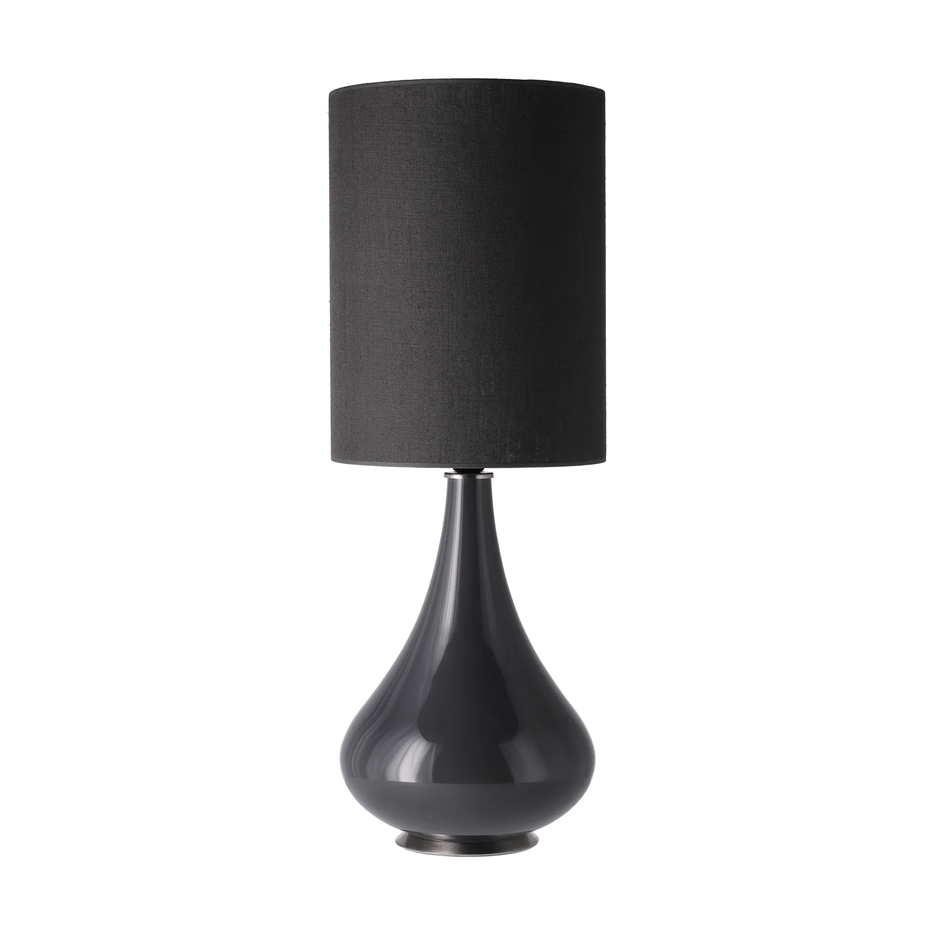 Renata table lamp grey lamp base, Lino Negro L Flavia Lamps