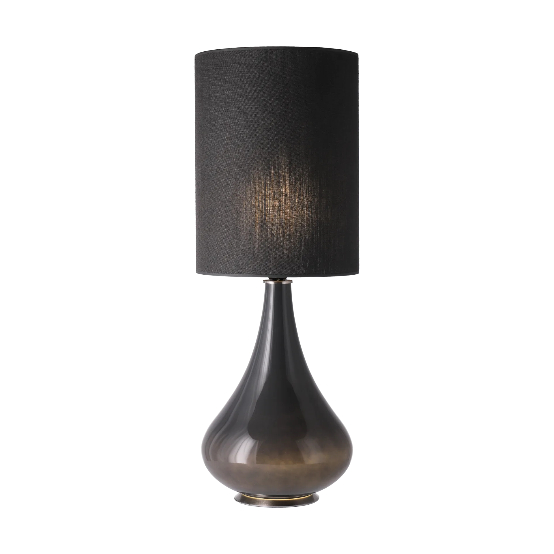 Renata table lamp grey lamp base, Lino Negro L Flavia Lamps