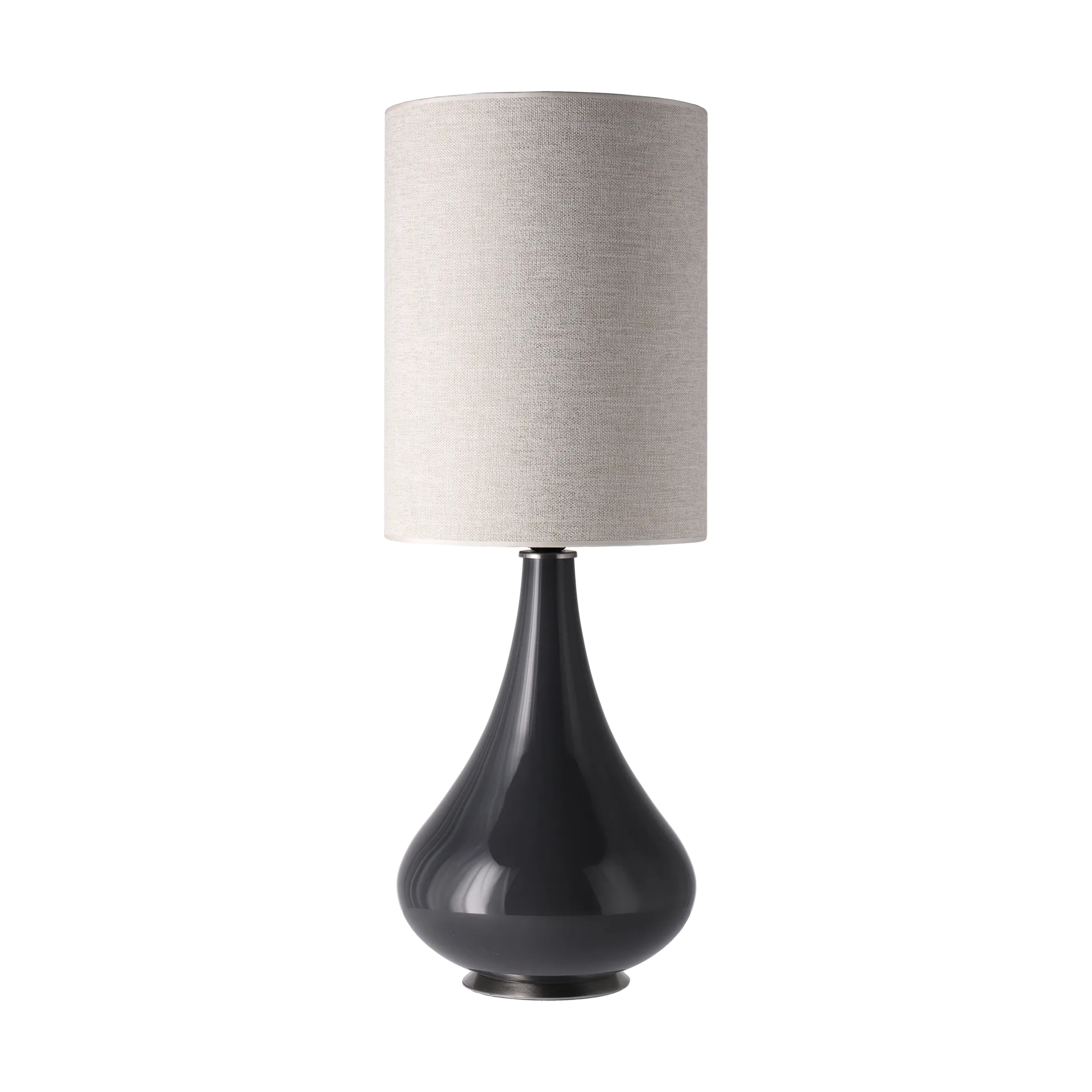 Renata table lamp grey lamp base, London Beige L Flavia Lamps