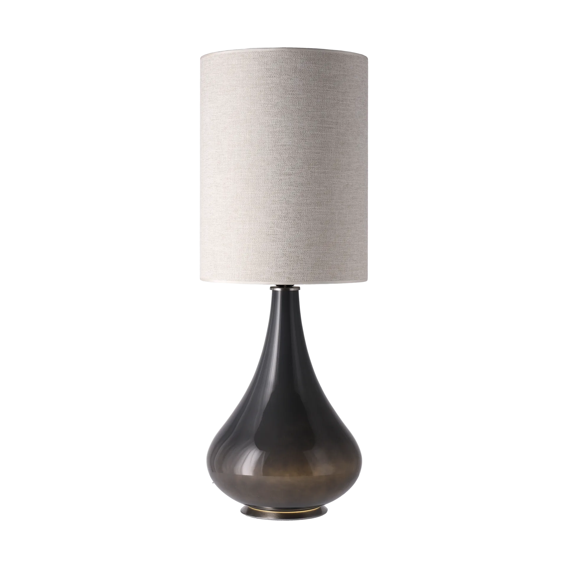 Renata table lamp grey lamp base, London Beige L Flavia Lamps