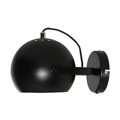 Ball vägglampa med handtag Ø18 cm - Svart - Frandsen