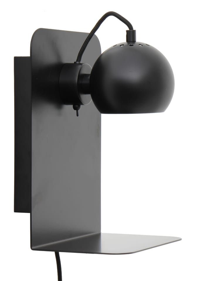 Ball vägglampa usb - Mattsvart - Frandsen
