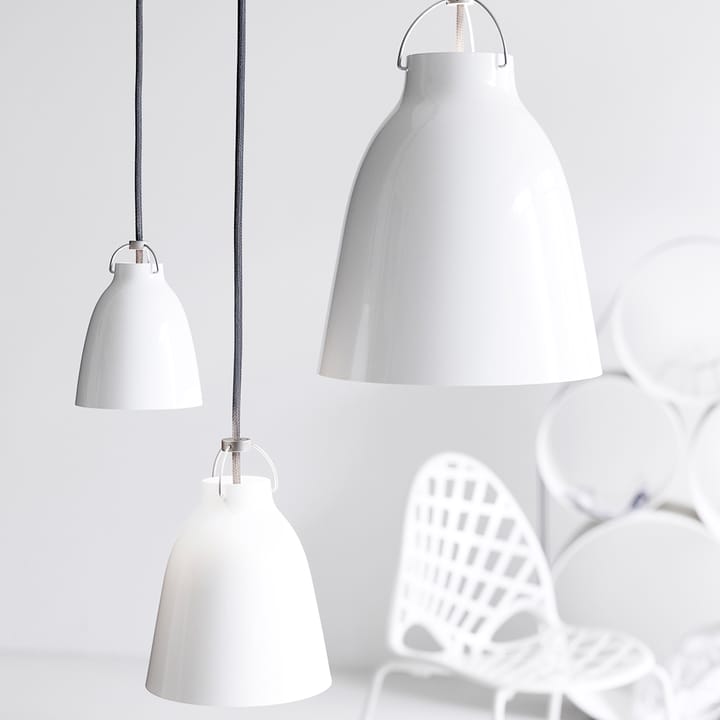 Caravaggio 2 pendel, Svart-svart textilsladd Fritz Hansen