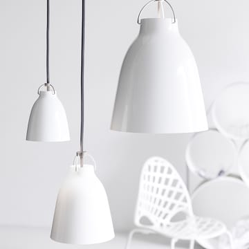 Caravaggio 2 pendel - Vit blank-grå textilsladd - Fritz Hansen