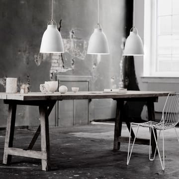 Caravaggio 2 pendel - Vit blank-grå textilsladd - Fritz Hansen