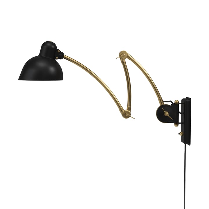 Kaiser Idell 6559-W vägglampa - Matt black-brass - Fritz Hansen